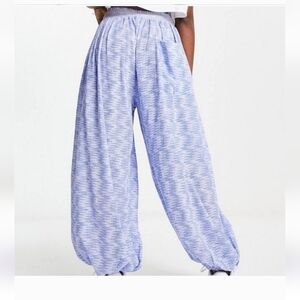 🐢 Free People Blooms For You Lounge Pant / Sky Combo NWOT